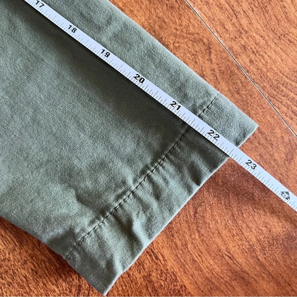 Old Navy Army Green Zipper snap Button Front Hoody Jacket kids size XL (14)
